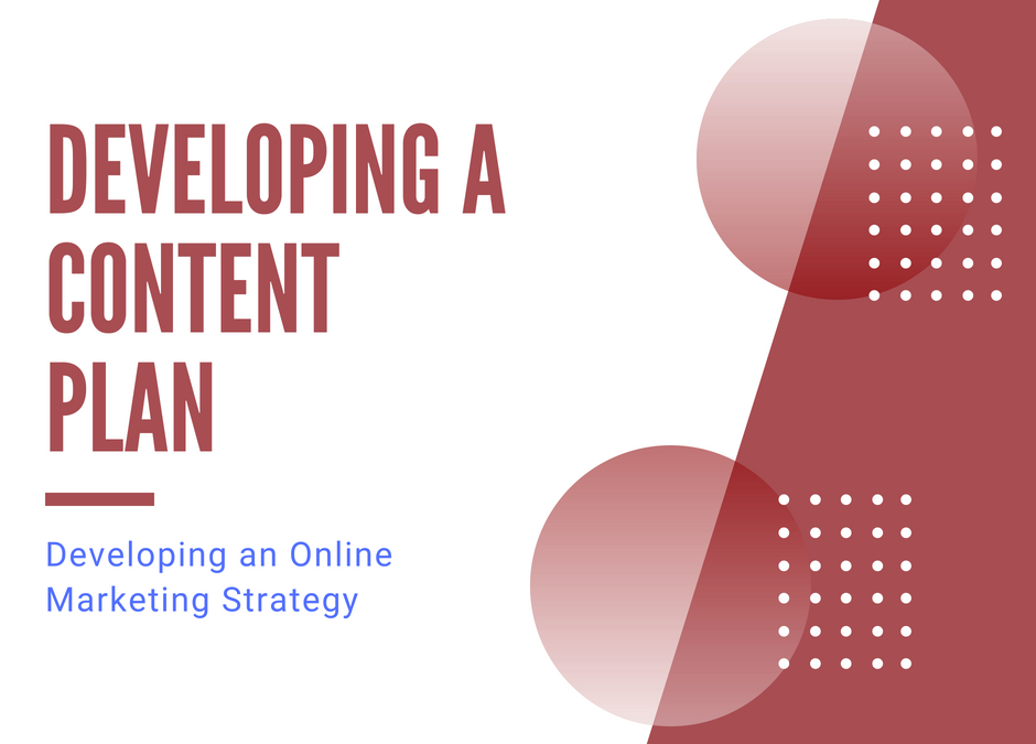 Developing an Online Marketing Strategy: Developing a Content Plan Developing an Online Marketing Strategy: Developing a Content Plan